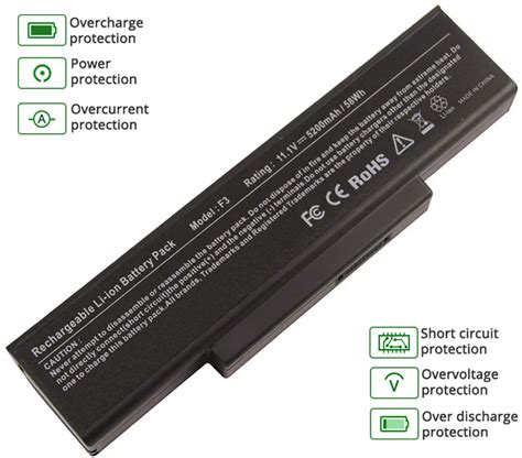 6-Cell ASUS A33-F3 Battery |4400mAh,11.1V ASUS A33-F3 Laptop Battery