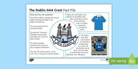 History of the Dublin GAA Crest Fact File-Irish