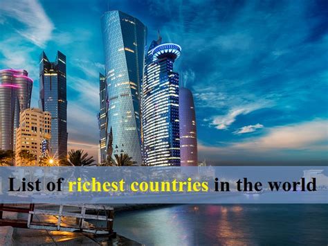 Top Richest Country in the World in 2023