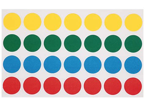 Stickers - rond - ø 15 mm - gekleurd - per 140 - Baert