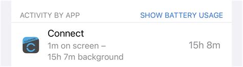 Background battery drain on current version - Garmin Connect Mobile iOS ...