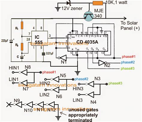 Solar 3 Phase Inverter Circuit