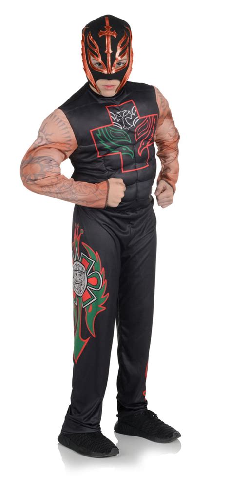 Rey Mysterio Boys Child Lucha Libre Spanish Wrestler Halloween Costume-M - Walmart.com - Walmart.com