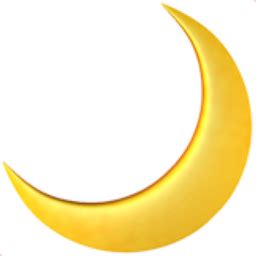 Crescent Moon Emoji (U+1F319)