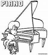 Collection Of Piano Coloring Pages  Free Printable sketch template