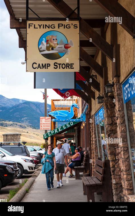 Gardiner, Montana, the north west gateway town to Yellowstone National Park. Copyright Dave ...