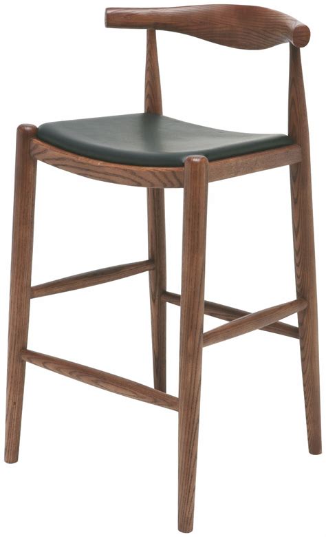 Maja Walnut Leather Counter Stool from Nuevo | Coleman Furniture