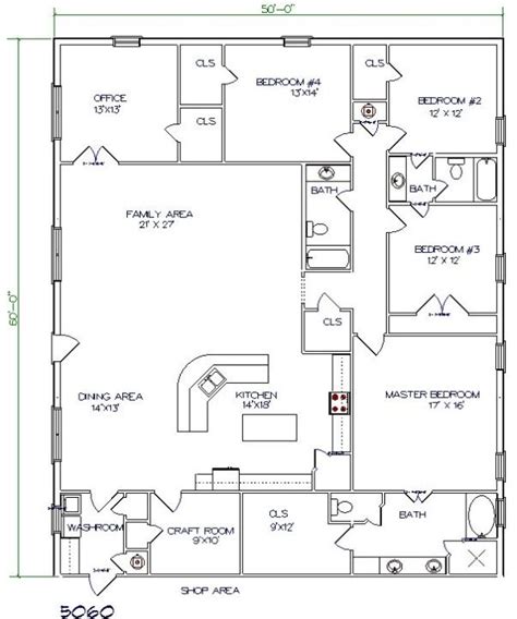 40x60 barndominium floor plans - Google Search | Home | Pinterest | Barndominium floor plans and ...