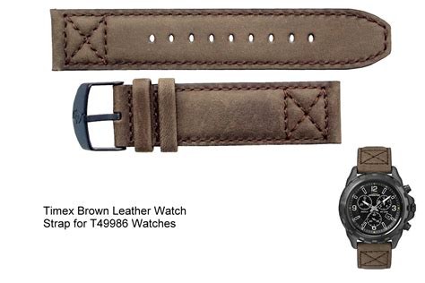 T49986 - Timex Leather Watch Strap for T49986 Expedition Watch (22mm) - O/M