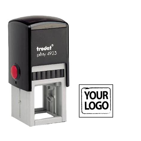 Custom 1 Inch Logo Rubber Stamp - Self-Inking (1") - Simply Stamps