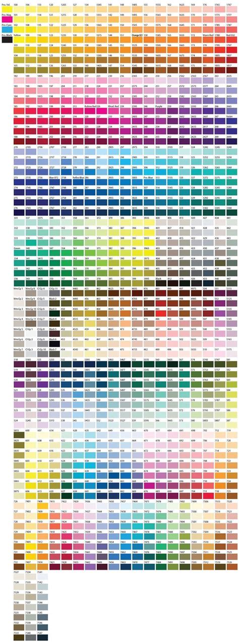 Pantone Colours Chart Pdf Colors Guide Color | Farbmischtabelle, Farben, Pantone-farbe