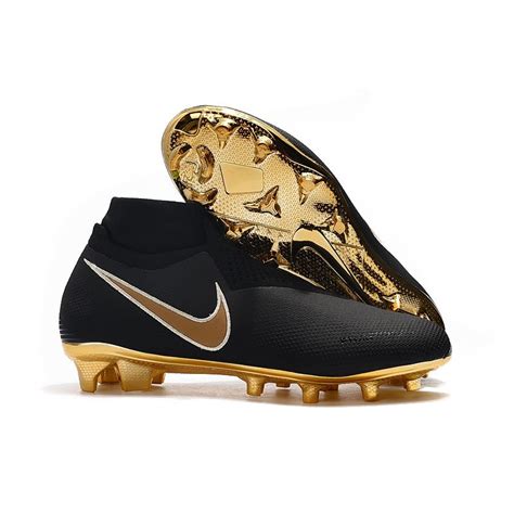 Nike Phantom Vision Elite DF FG Soccer Cleat Black Gold