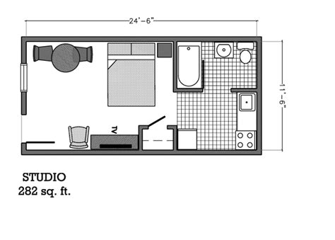 Studio Floor Plan | Affordable Corporate Suites