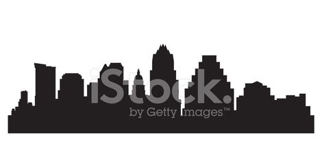 Austin Texas City Skyline Silhouette Stock Vector | Royalty-Free ...