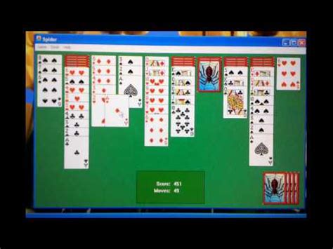 How to play spider solitaire (difficult-four suits) - YouTube