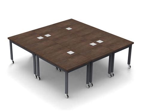 Symple Stuff Tod 10 Person Conference Meeting Table Complete 6 Tables Set | Wayfair