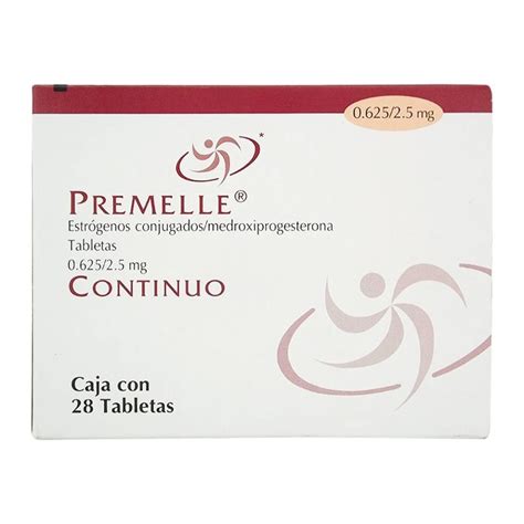 Premelle Continuo tabletas 0.625/2.5 mg 28 pzas | Walmart