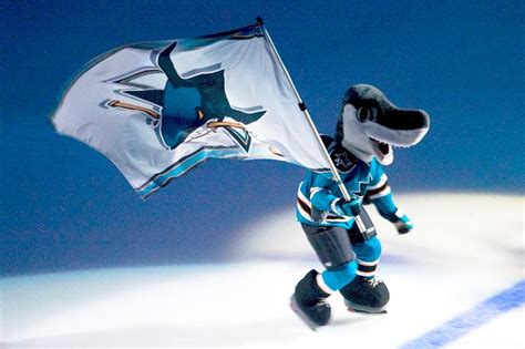 SJ Sharkie (San Jose Sharks) | San jose sharks, Mascot, Nhl