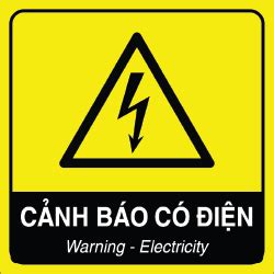 Biển cảnh báo nguy hiểm có điện - 3A Safety