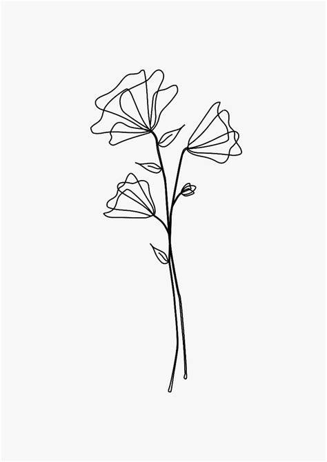 Flowers drawing tattoo | Flower drawing, Flower tattoos, Minimalist tattoo