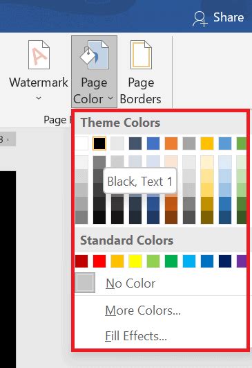 How to change your page color in word online? - WordOnlineTips.com