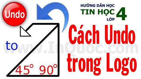 Cách trở về bước trước (Undo) trong phần mềm Logo Rùa khi có một nét vẽ bị sai 🐢 Tin Học Lớp 4 ...