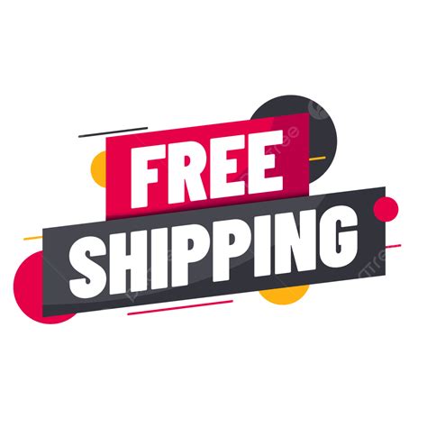Free Shipping Label Sticker, Free, Shipping, Label PNG and Vector with Transparent Background ...