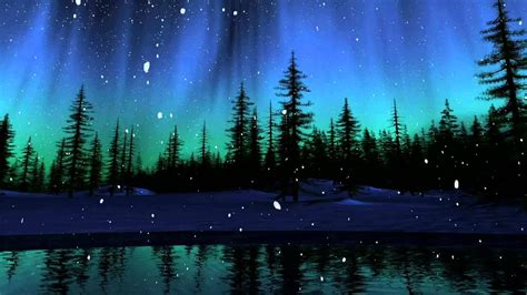 Dark Forrest Snow Fall Animation For Animated Desktop - YouTube