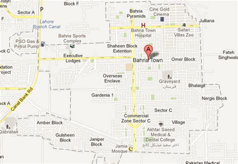 Bahria Town Lahore Map - A Blog About Bahria Town - Bahria Town Lahore and Rawalpindi