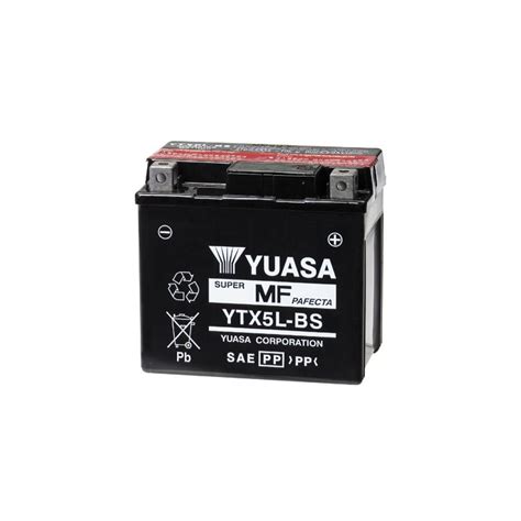 Yuasa YTX5L-BS AGM Battery - Cycle Gear