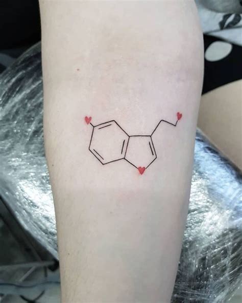 Top 81 Best Serotonin Tattoo Ideas - [2021 Inspiration Guide] | Serotonin tattoo, Molecule ...