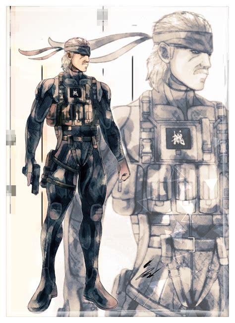 Solid (old) Snake [Fan Art] : r/metalgearsolid