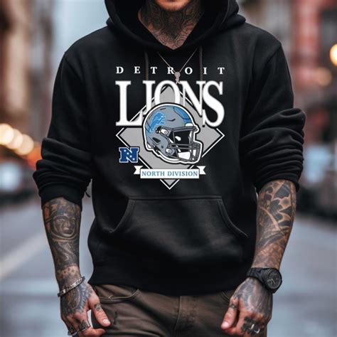 New Era Blue Detroit Lions Team Logo 2023 Shirt - Hersmiles