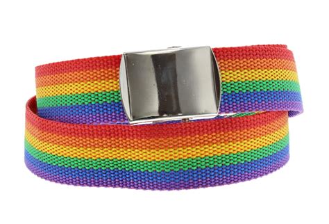 Rainbow Pride Webbing Belt