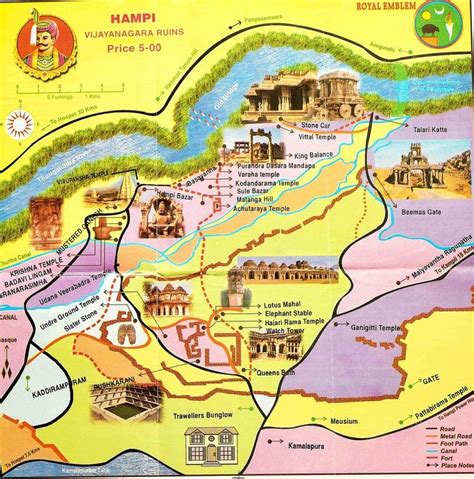 Hampi Tourist Map