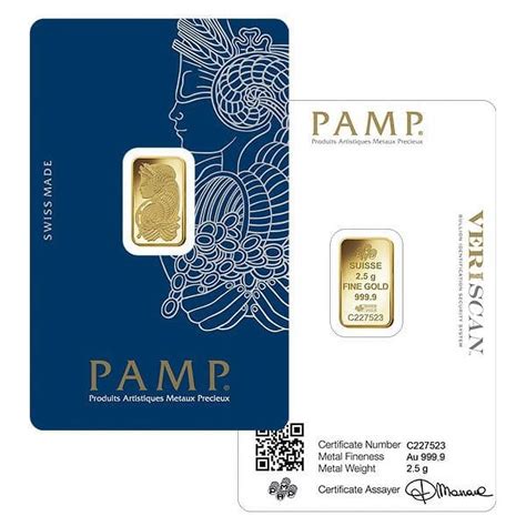 PAMP Suisse 2.5 Gram Gold Bar - Walmart.com