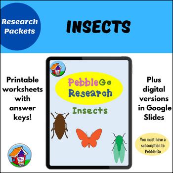 PebbleGo Insects Research by Little Library of Learning | TpT