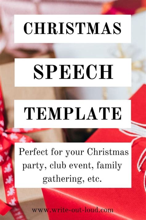 Speech For Christmas Party Sample – Coverletterpedia