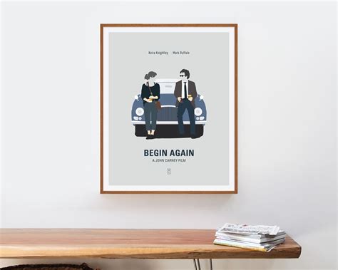 Begin Again Minimalist Poster Begin Again Poster - Etsy