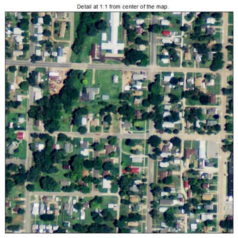 Aerial Photography Map of Medicine Lodge, KS Kansas