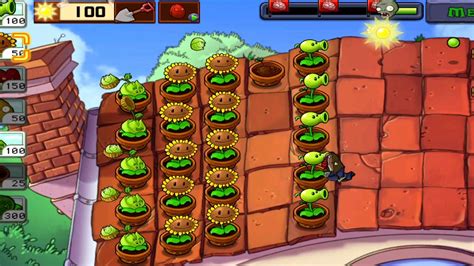 Plants vs Zombies (Roof) - Level 9 - YouTube