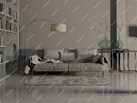 Premium Photo | 3d rendering sofa living room