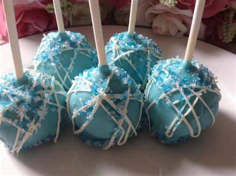 Blue Cake Pops Baby Shower Favors Baby Shower Cake Pops Blue