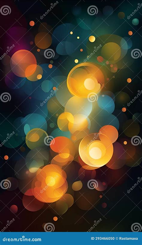 Illustration Vector Abstract Bokeh Lights Background, AI Generation ...