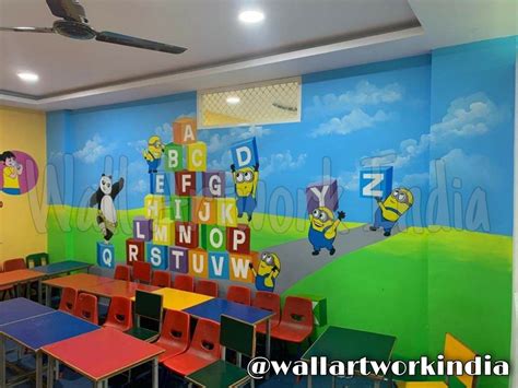 Educational School Wall Painting at Rs 60/square feet | Wall Painting in Delhi | ID: 25686201988