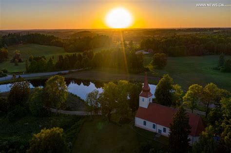 Summer scenery of Cesis, Latvia - Xinhua | English.news.cn