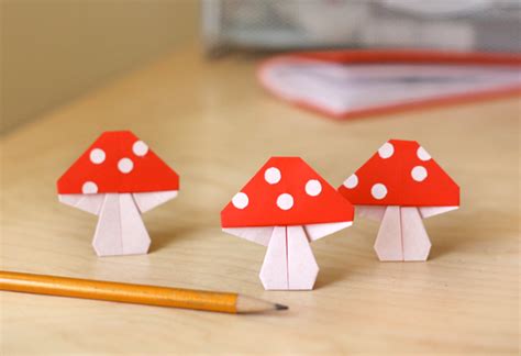 Origami mushrooms | How About Orange