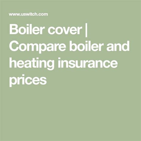 Boiler cover | Compare boiler and heating insurance prices | Boiler ...