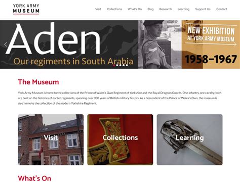 York Army Museum - New Client Website - Design@79