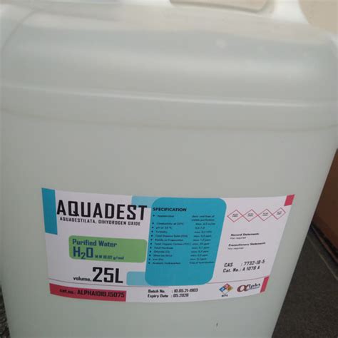 Jual Aquadest, Aquadestilata, Dehydrogen Oxide - Kota Depok - Alpha Pathologi Biosains | Tokopedia